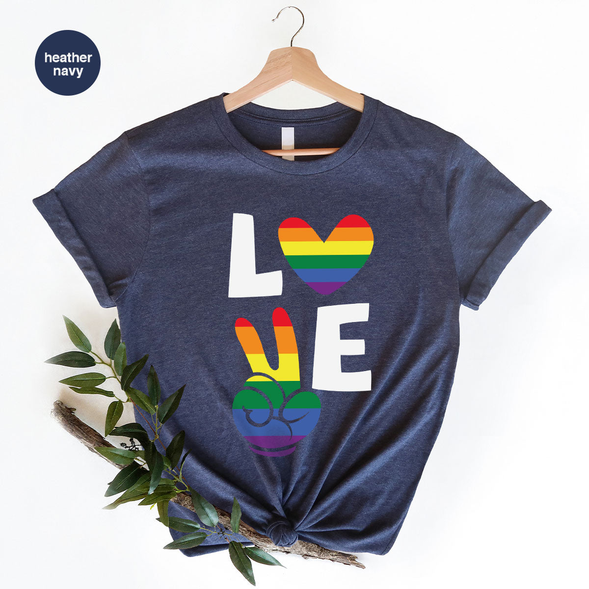 LGBT Love Shirt, Rainbow Glory T-Shirt, Pride Tee