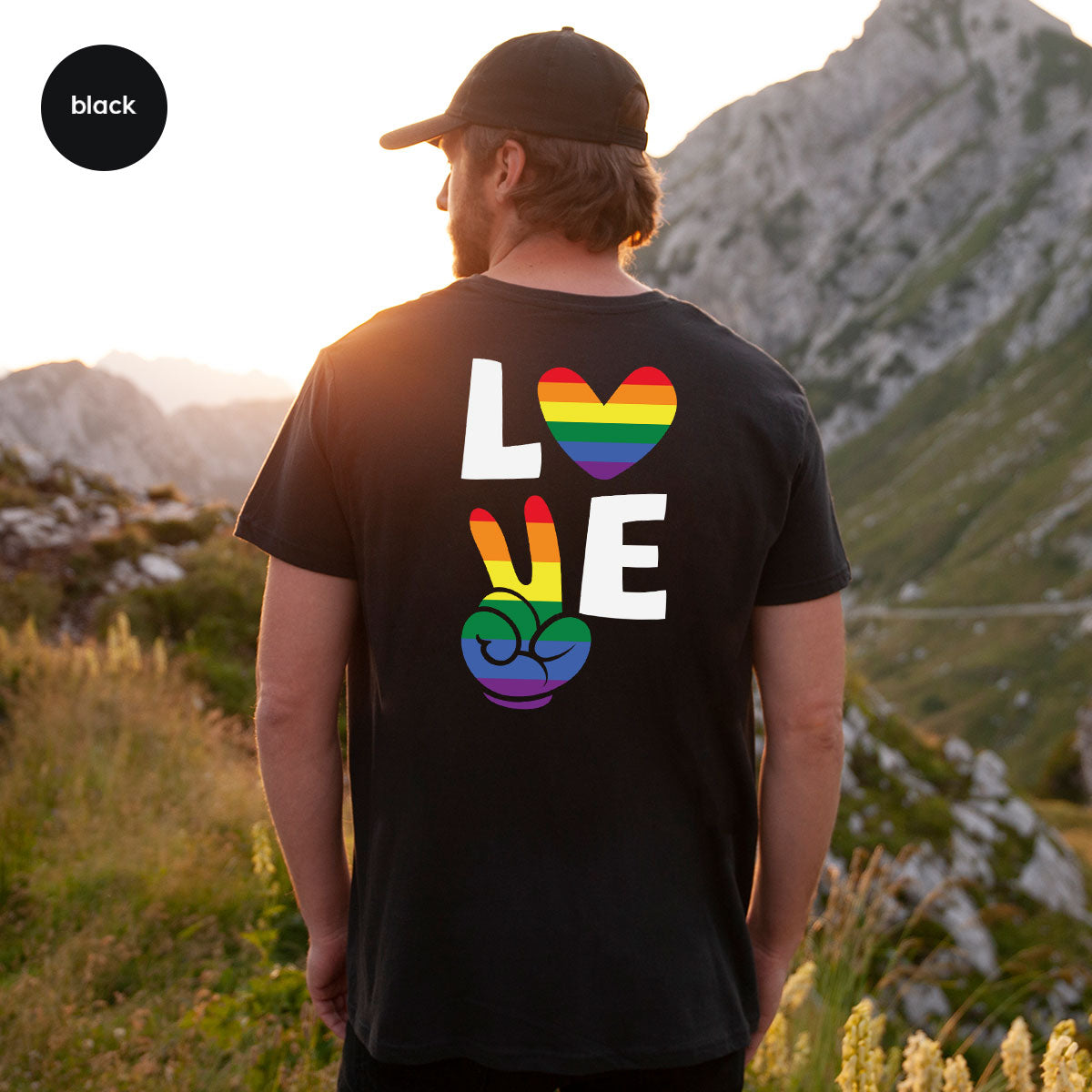 LGBT Love Shirt, Rainbow Glory T-Shirt, Pride Tee