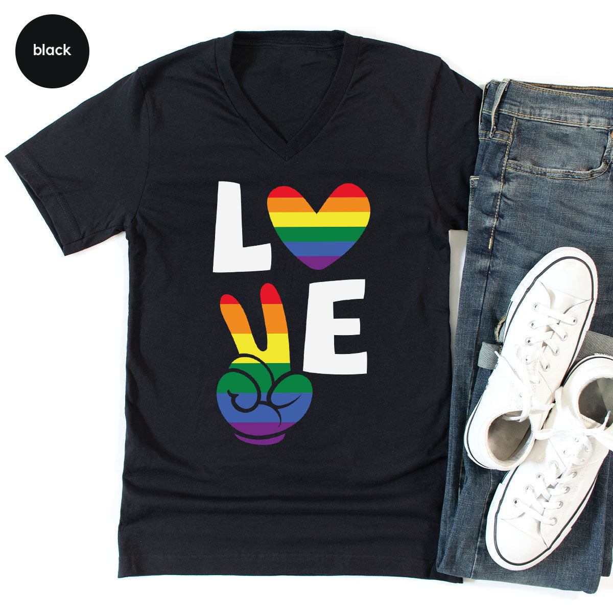 LGBT Love Shirt, Rainbow Glory T-Shirt, Pride Tee