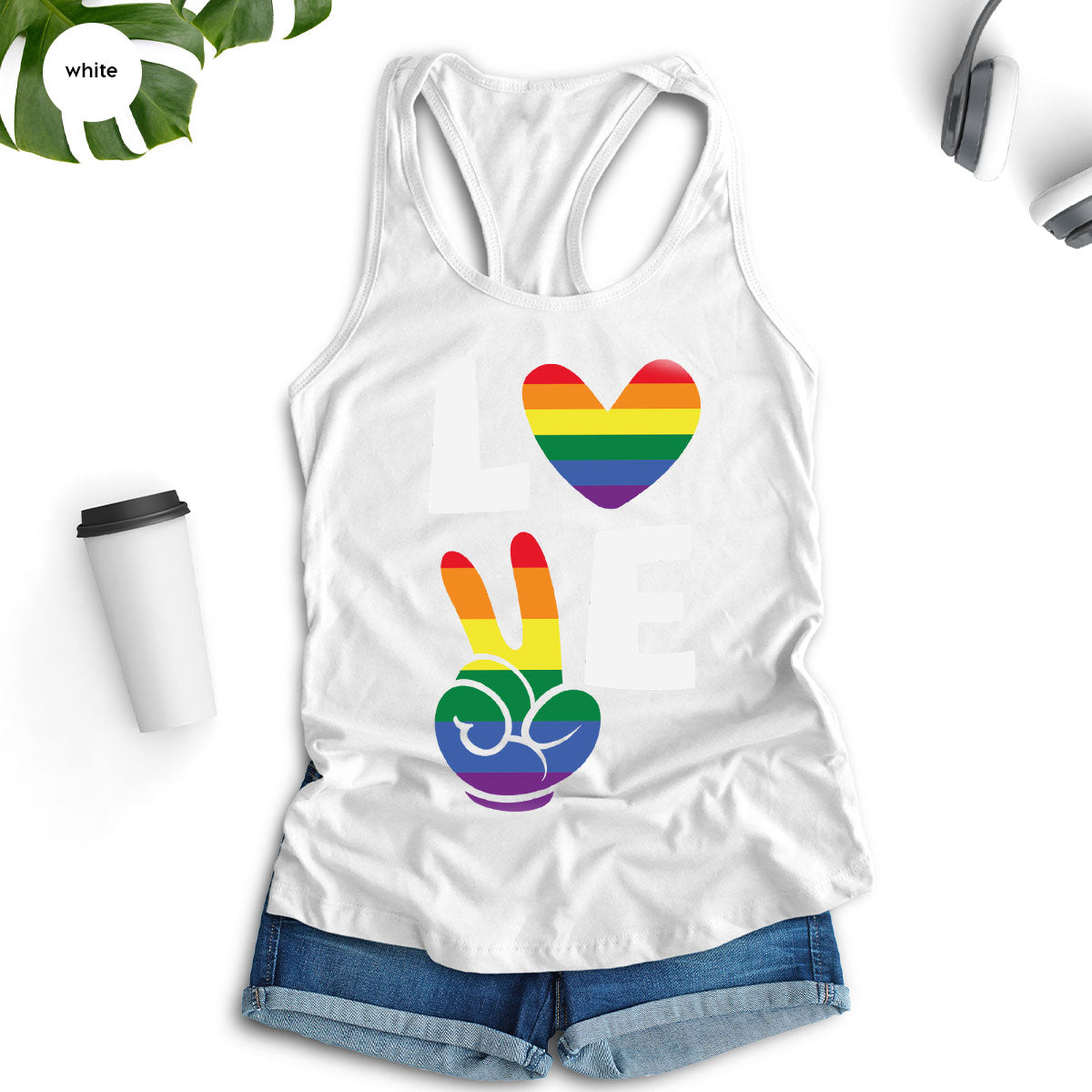LGBT Love Shirt, Rainbow Glory T-Shirt, Pride Tee