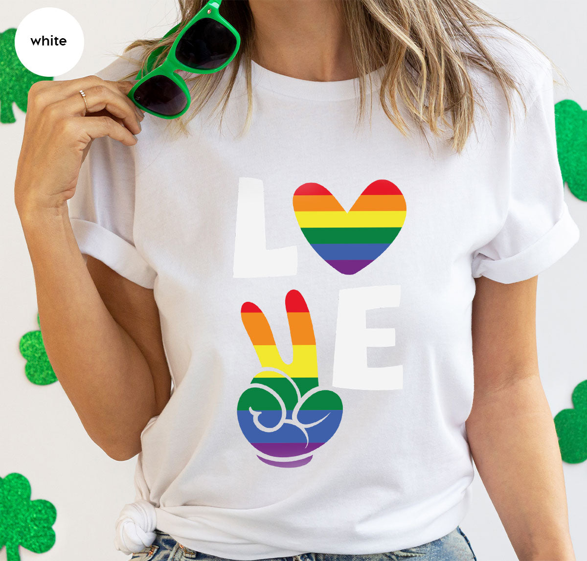 LGBT Love Shirt, Rainbow Glory T-Shirt, Pride Tee