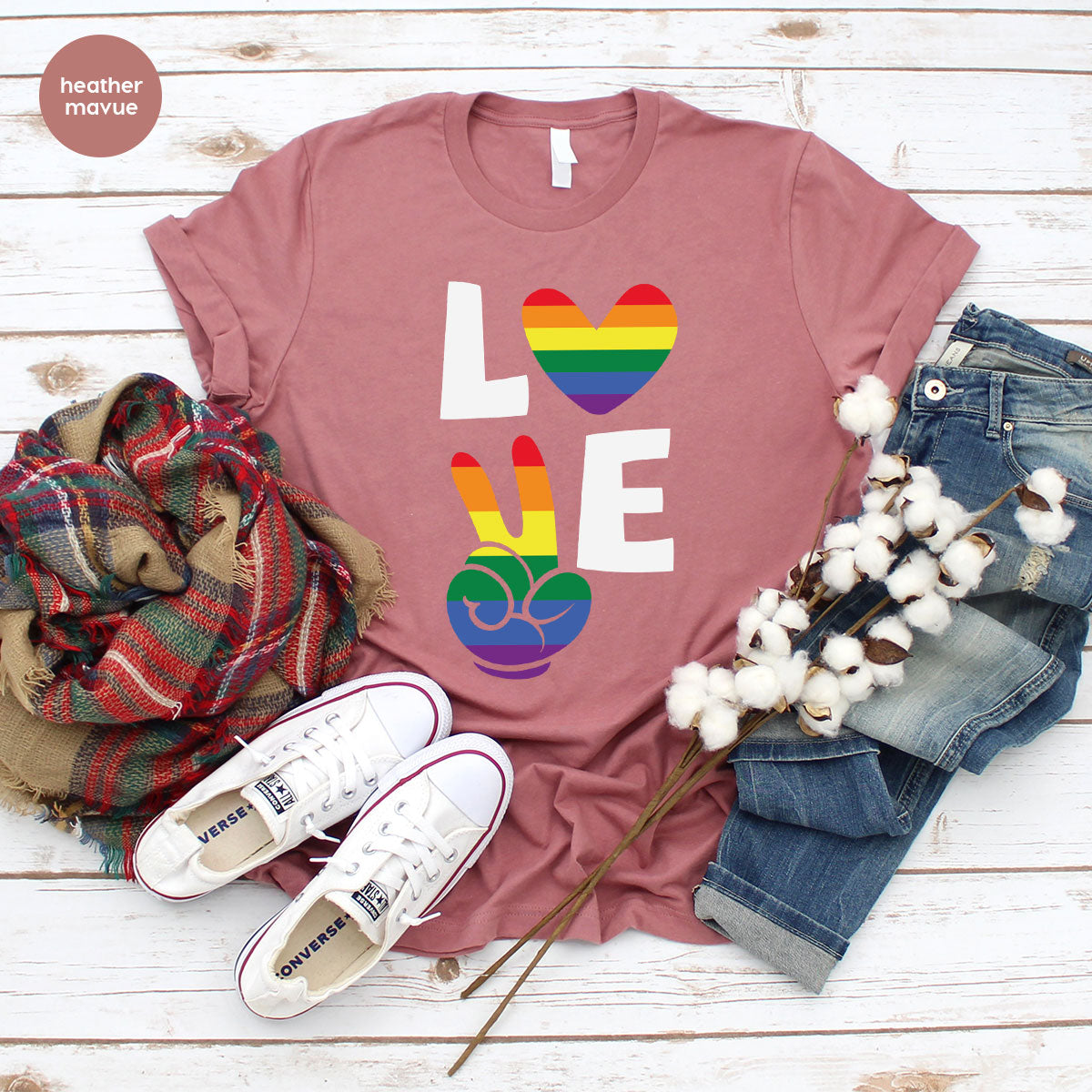 LGBT Love Shirt, Rainbow Glory T-Shirt, Pride Tee
