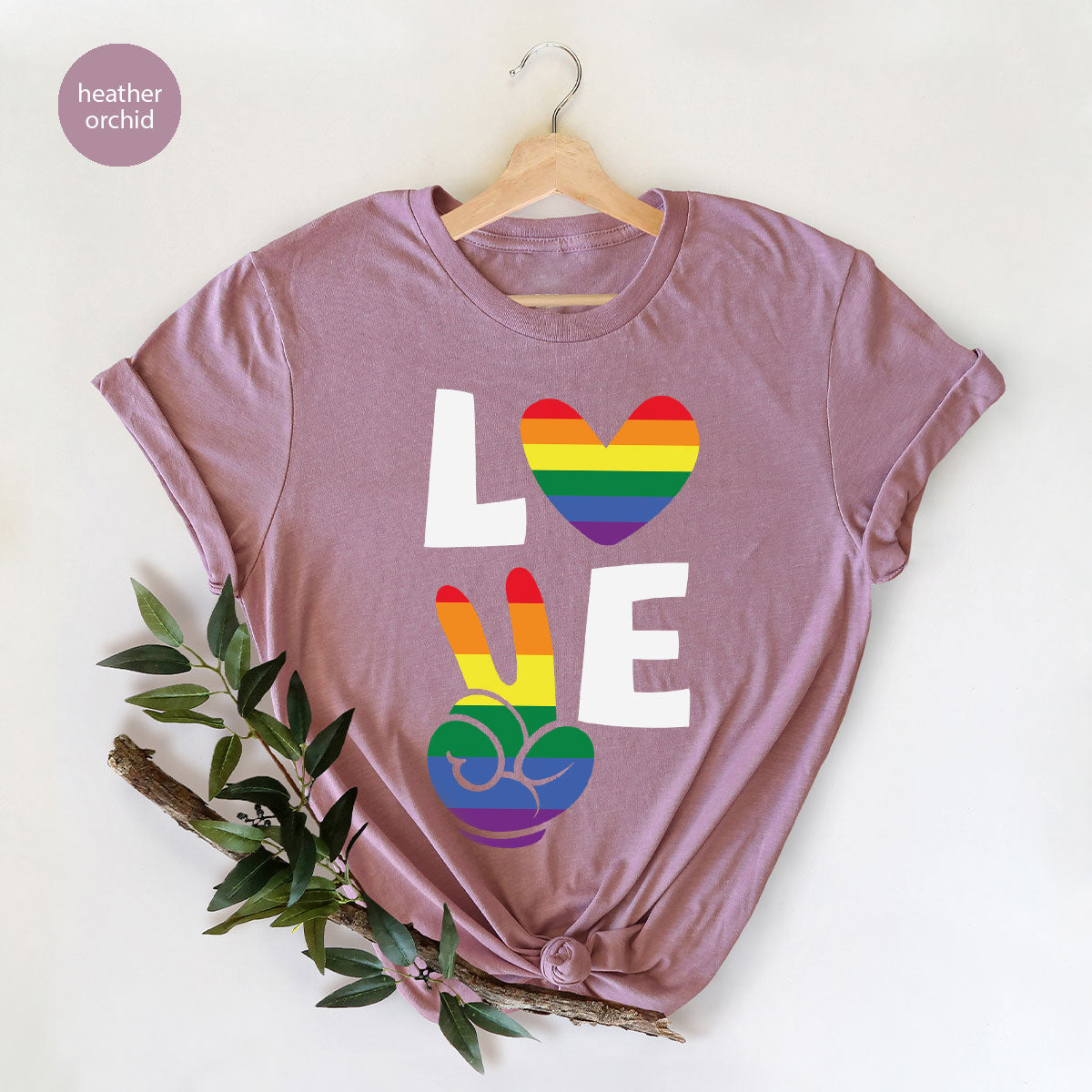 LGBT Love Shirt, Rainbow Glory T-Shirt, Pride Tee