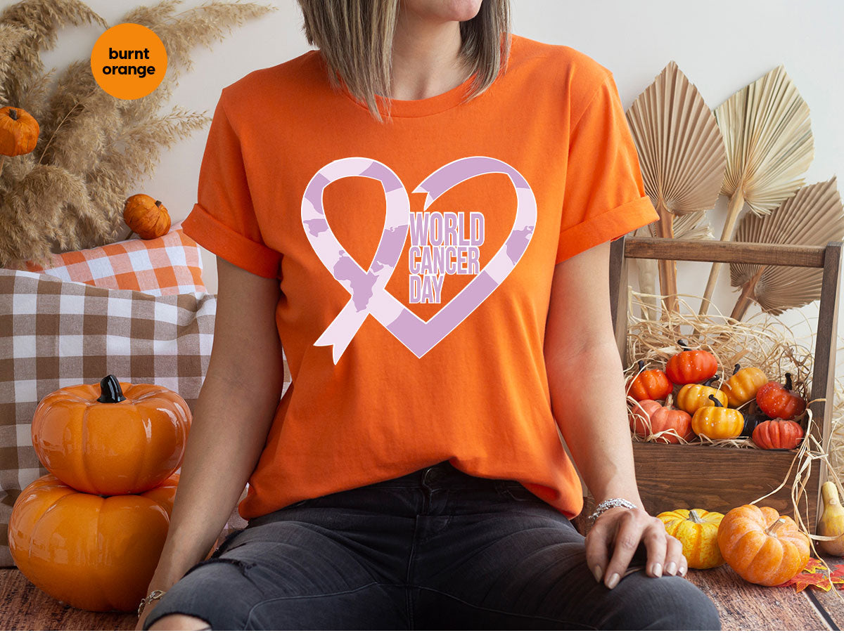 World Cancer Day Gift, Cancer Day T-Shirt, Cancer Day Support Shirt