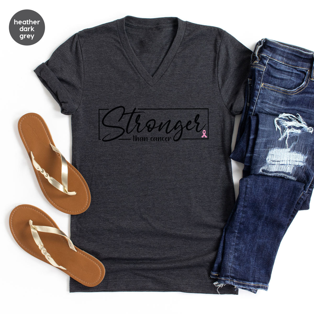 Stronger Than Cancer T-Shirt, Cancer Support Shirt, Cancer Warrior Tee
