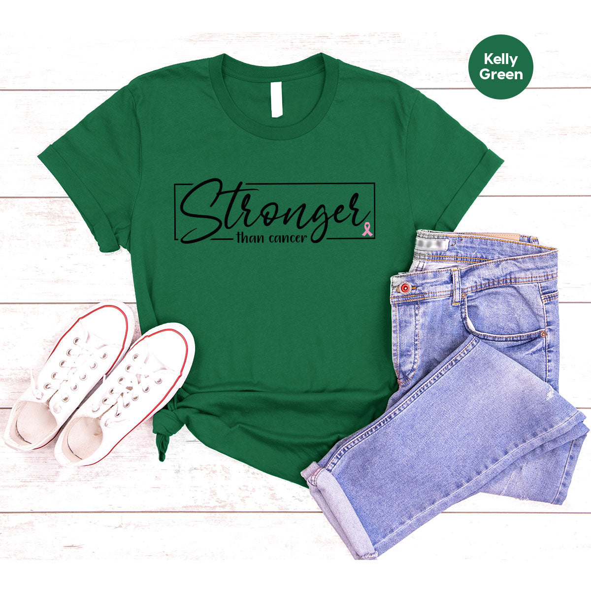 Stronger Than Cancer T-Shirt, Cancer Support Shirt, Cancer Warrior Tee