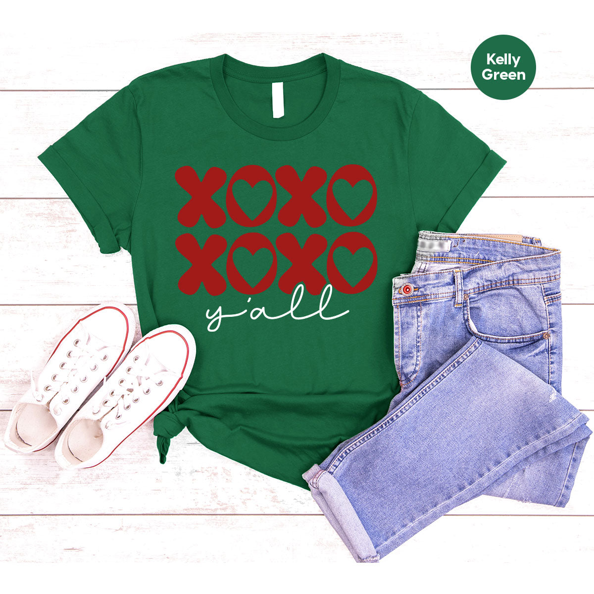 XOXO Shirt, Love Shirt, Valentine's Day T-Shirt, Couple Match Shirt