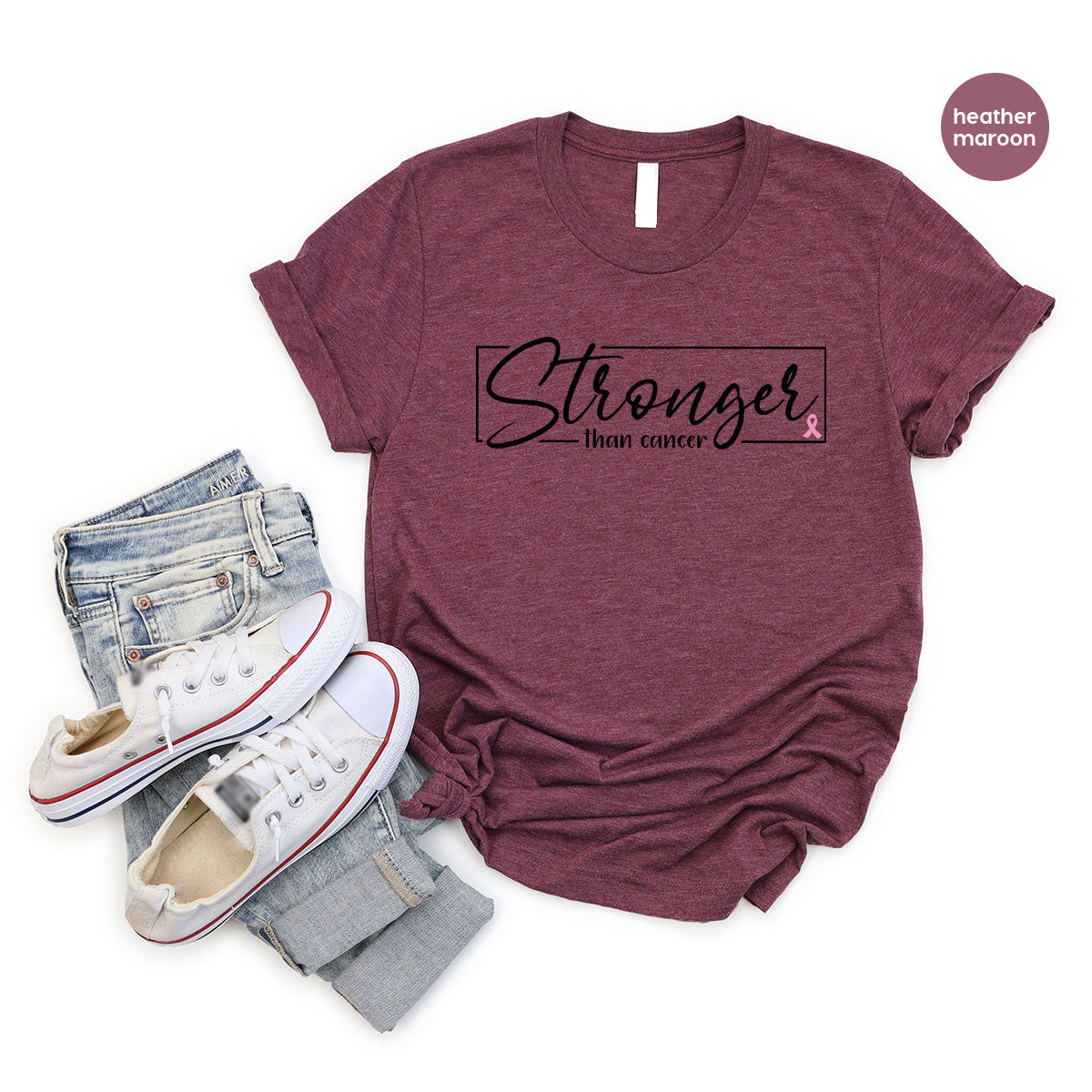 Stronger Than Cancer T-Shirt, Cancer Support Shirt, Cancer Warrior Tee