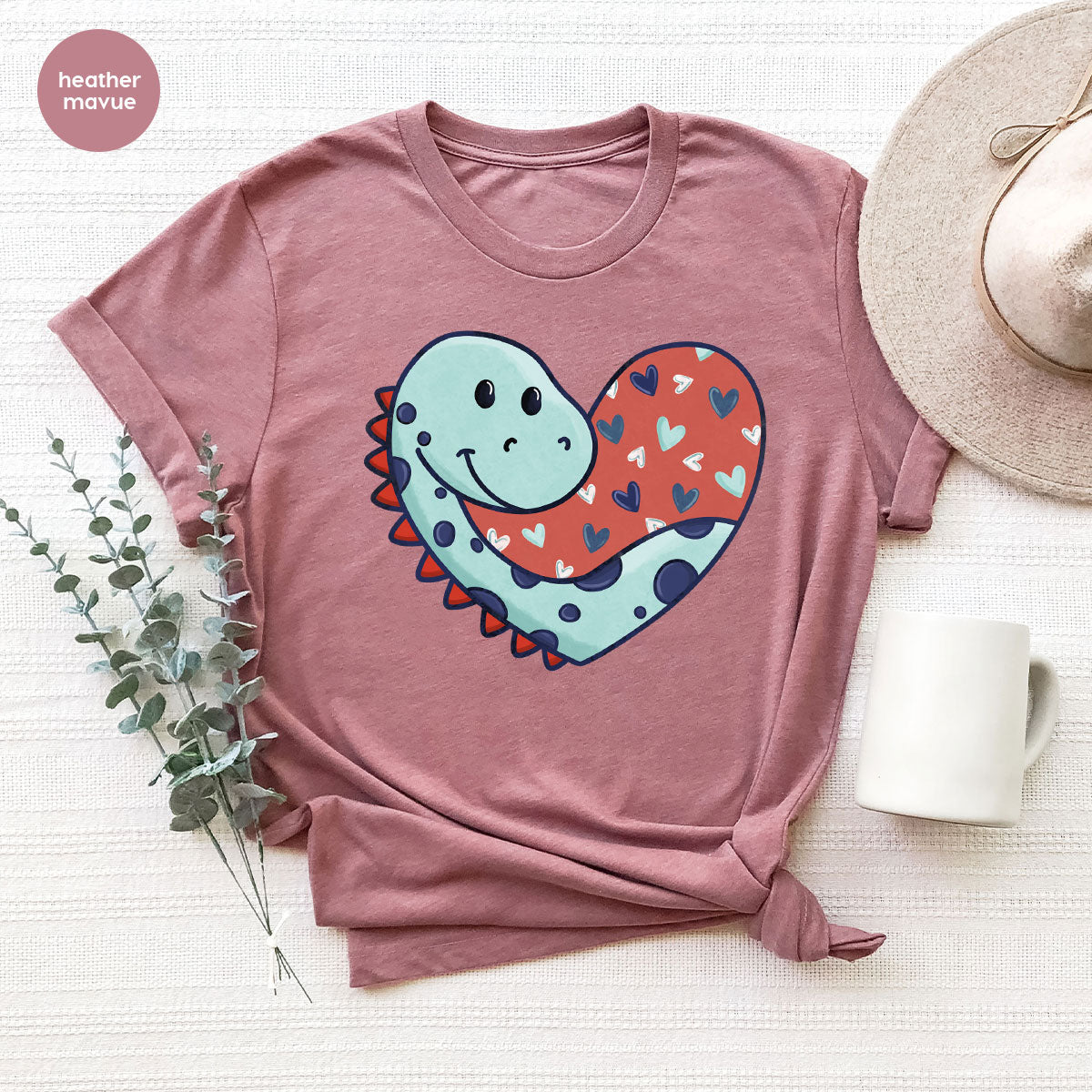 Valentine's Day Dino Shirt, Heart Of Dinosaur Shirt, Feb 14 Tee
