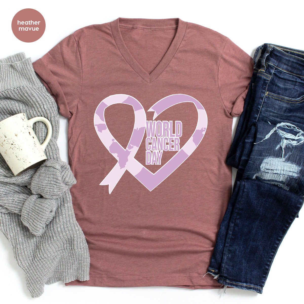 World Cancer Day Gift, Cancer Day T-Shirt, Cancer Day Support Shirt