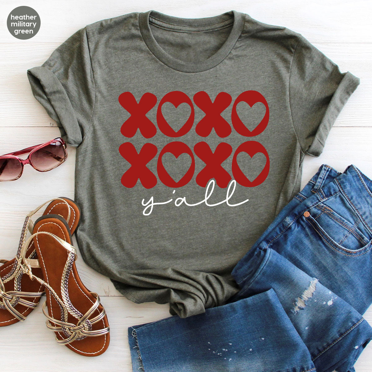 XOXO Shirt, Love Shirt, Valentine's Day T-Shirt, Couple Match Shirt