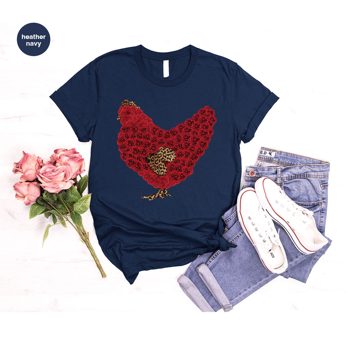 Heart of Chicken Shirt, Funny Valentine Day Gift, Special Gift for Feb 14