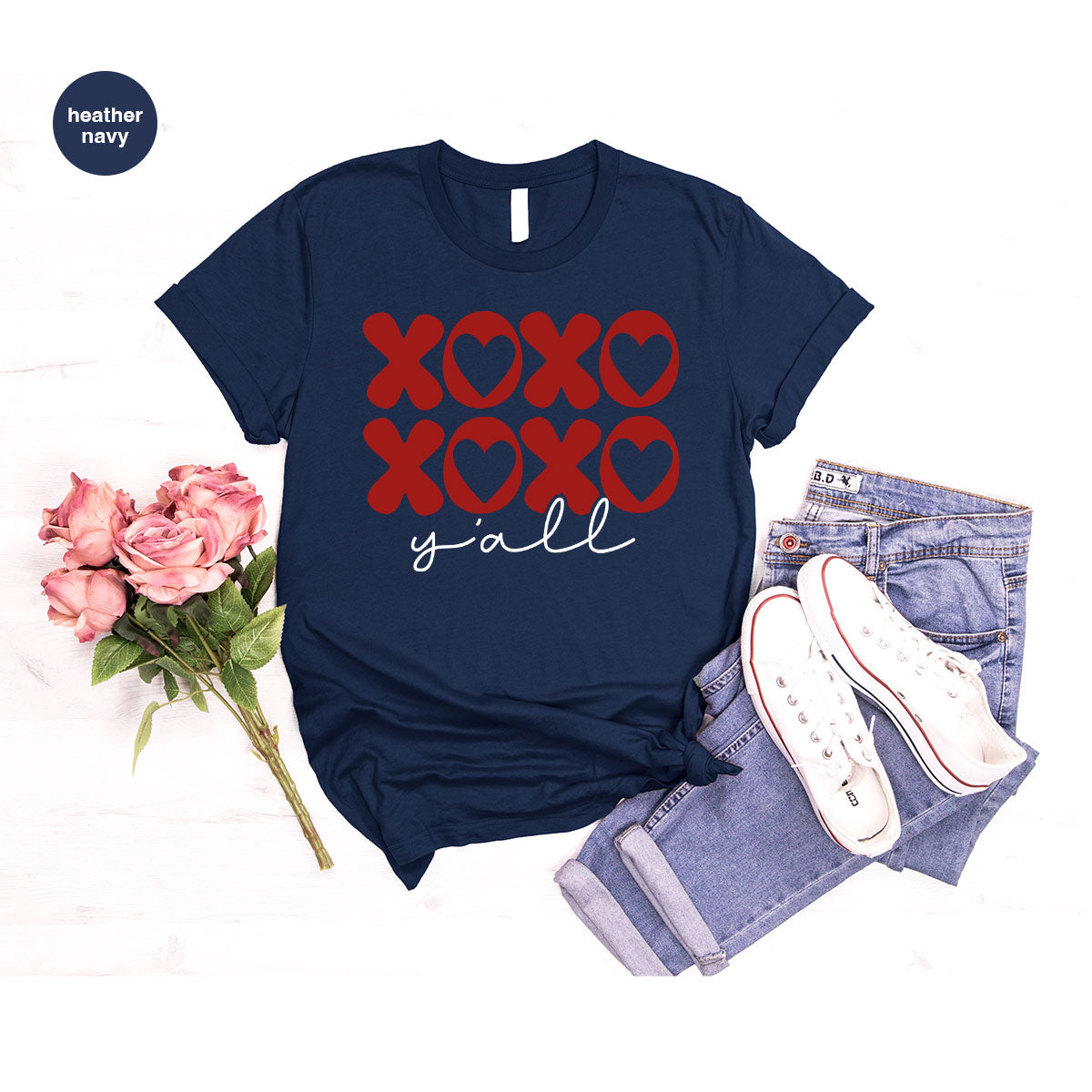 XOXO Shirt, Love Shirt, Valentine's Day T-Shirt, Couple Match Shirt