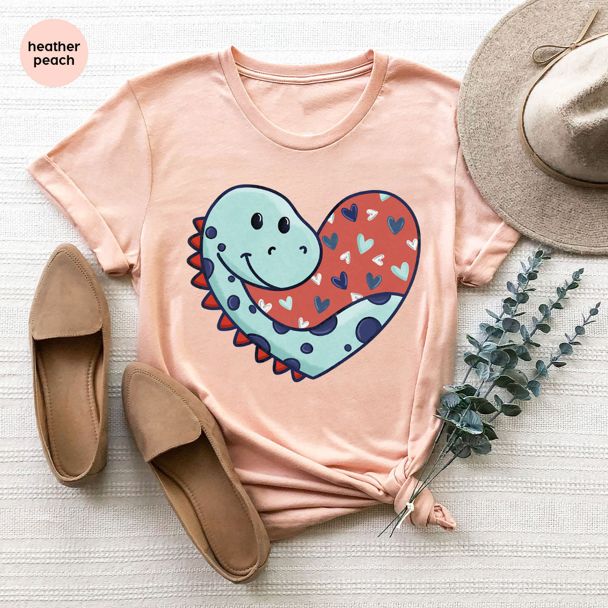 Valentine's Day Dino Shirt, Heart Of Dinosaur Shirt, Feb 14 Tee