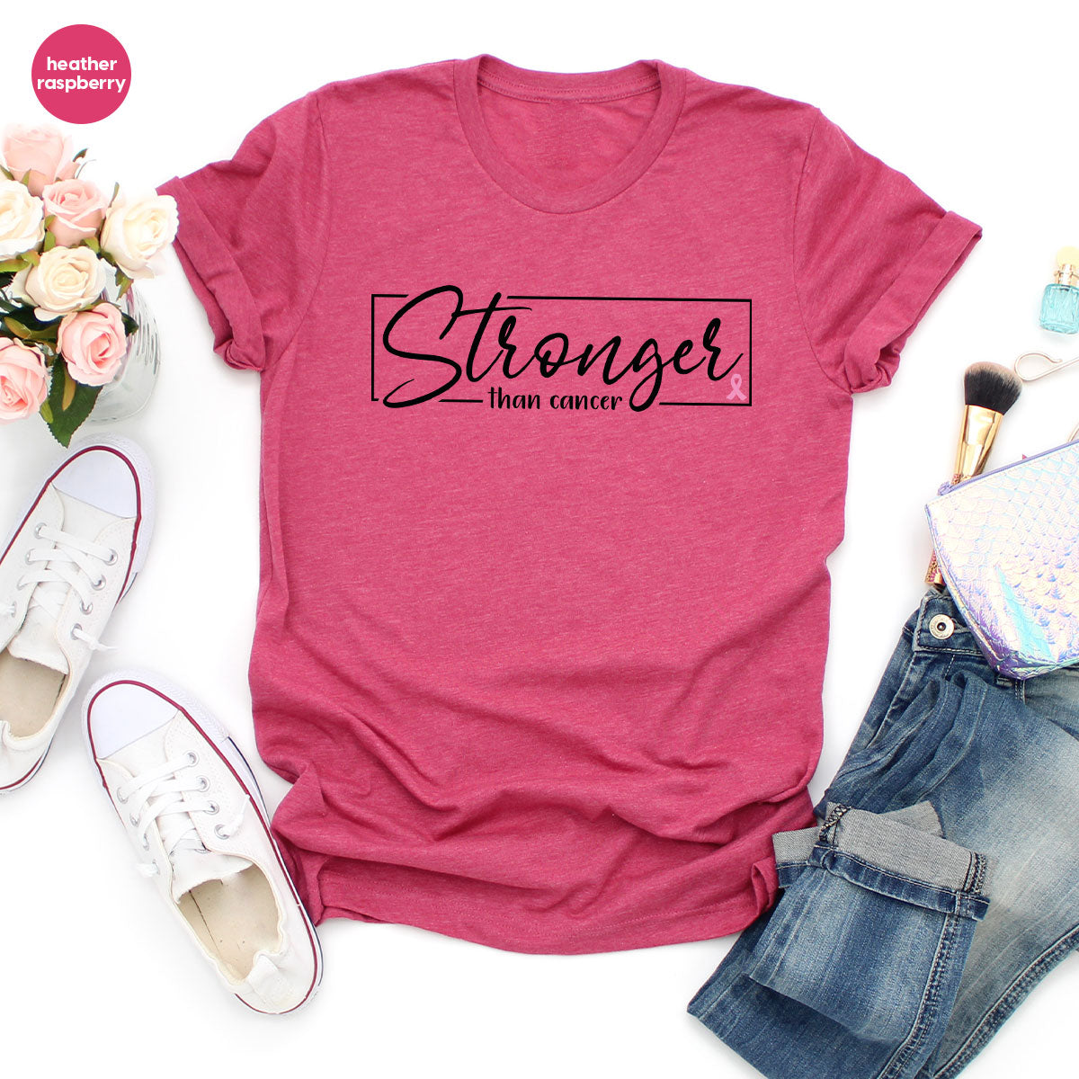 Stronger Than Cancer T-Shirt, Cancer Support Shirt, Cancer Warrior Tee