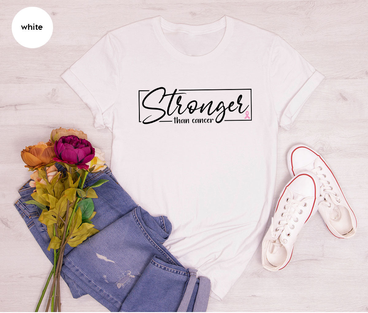 Stronger Than Cancer T-Shirt, Cancer Support Shirt, Cancer Warrior Tee
