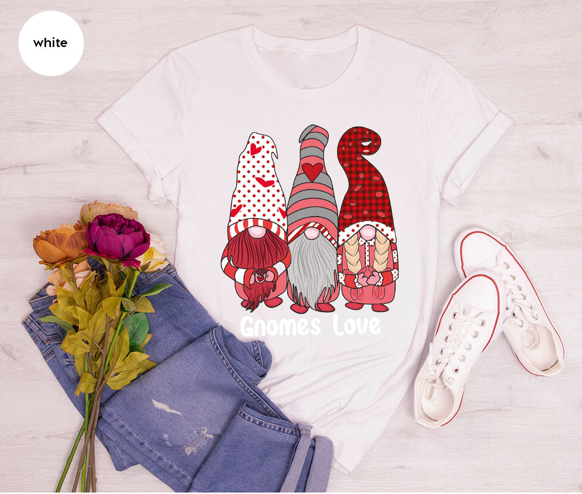Gnomes Love Shirt, Love 4ever Shirt, Best Love T-Shirt, Valentine's Day Shirt 2023