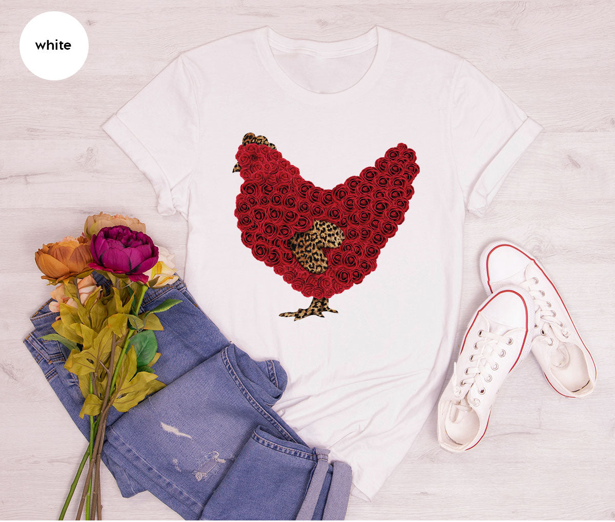 Heart of Chicken Shirt, Funny Valentine Day Gift, Special Gift for Feb 14