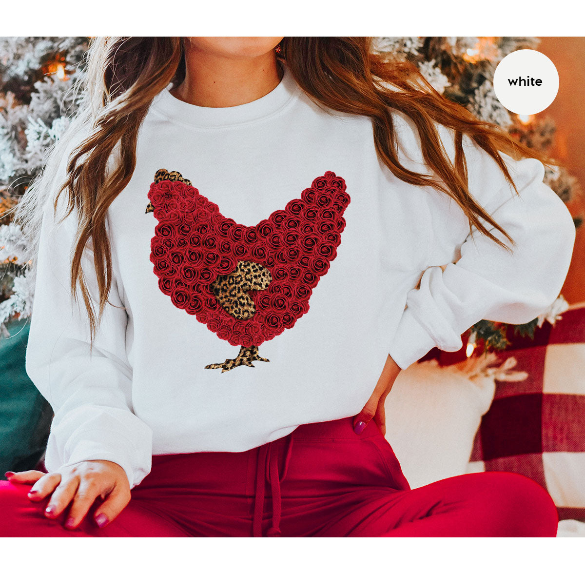 Heart of Chicken Shirt, Funny Valentine Day Gift, Special Gift for Feb 14