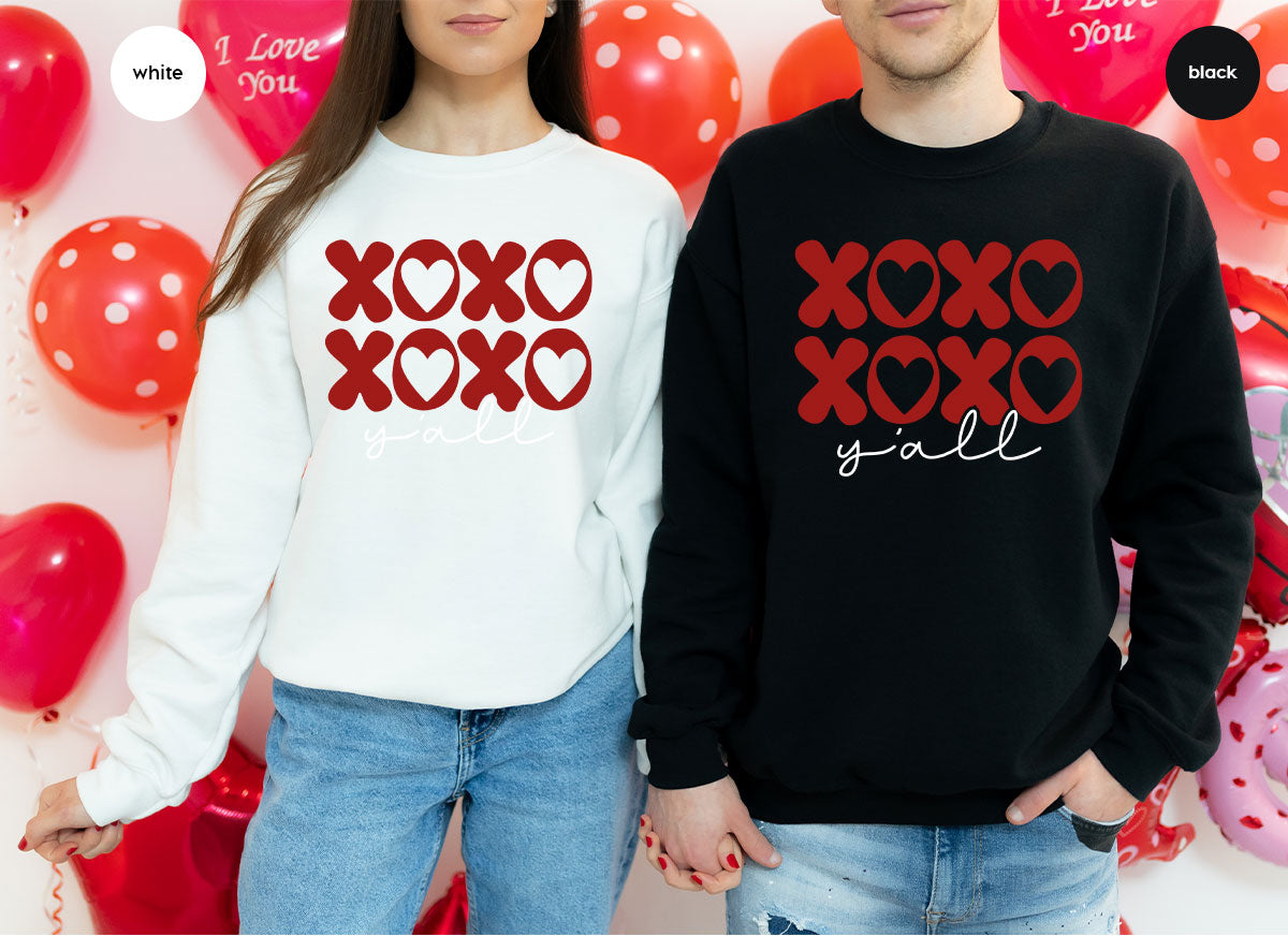 XOXO Shirt, Love Shirt, Valentine's Day T-Shirt, Couple Match Shirt