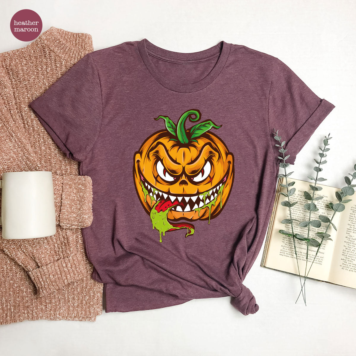 Pumpkin T-Shirt, Pumpkin T-Shirt Design For Men and Women, Halloween Gift