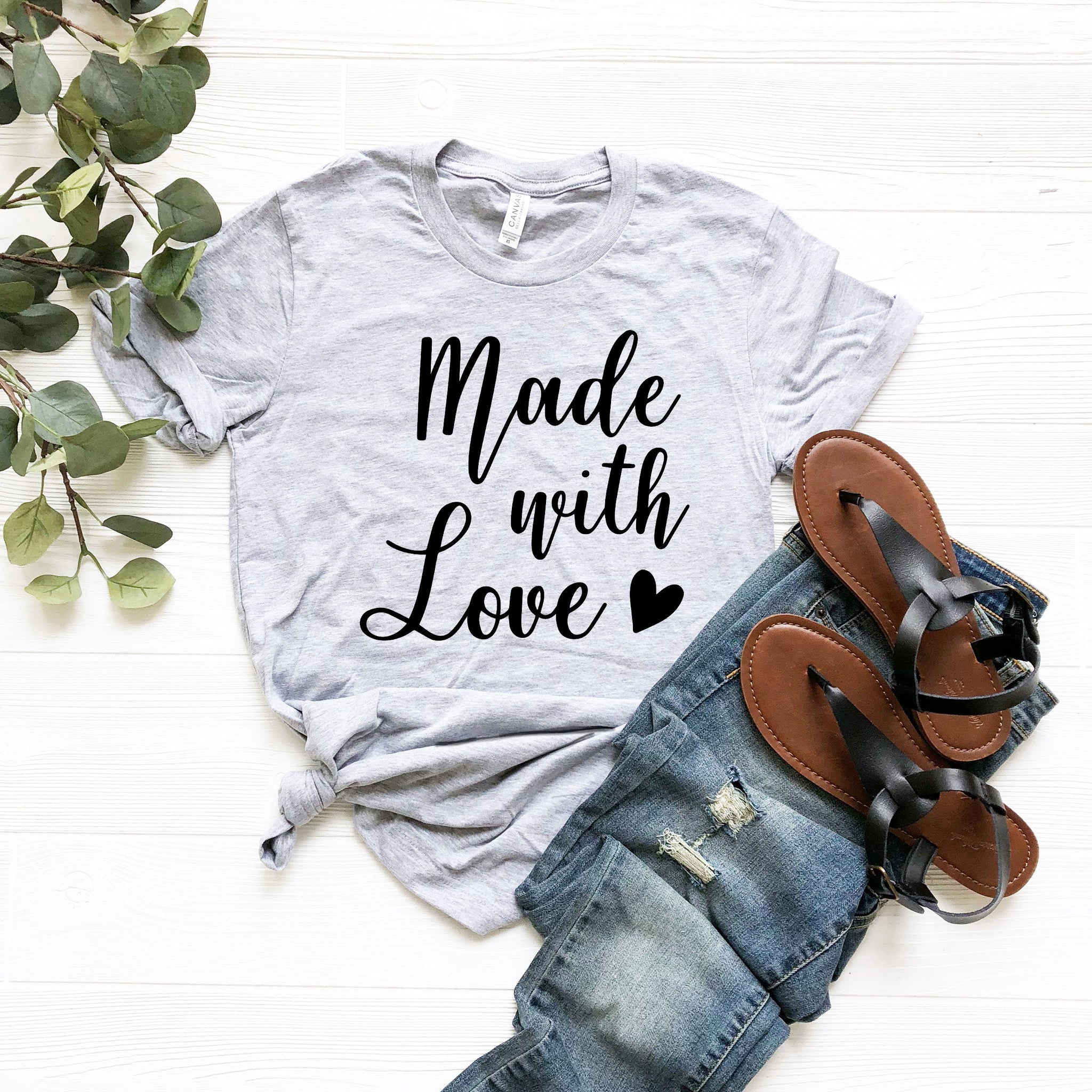 Made With Love, Mom Shirt, Wife Shirt, Kitchen Shirt - Fastdeliverytees.com