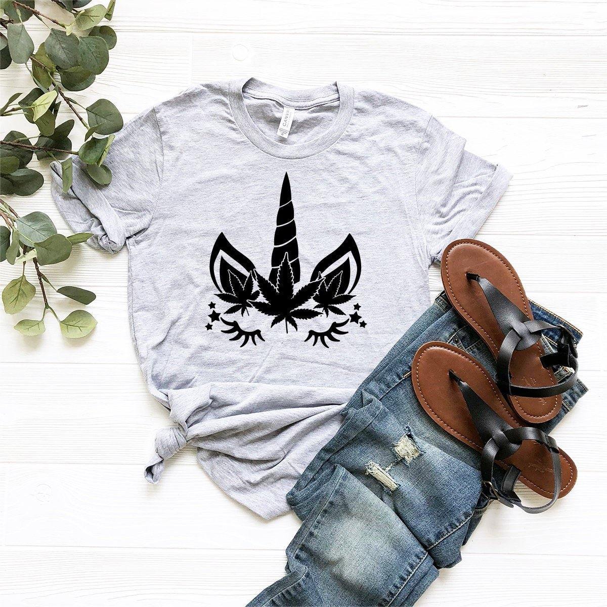 Marijuana Weed Leaf Unicorn Shirt, 420 Shirt, Stoner Girl Shirt, Funny Marijuana Tshirt, Cannabis Unicorn Shirt, Weed Lover Shirt, Weed Tee - Fastdeliverytees.com