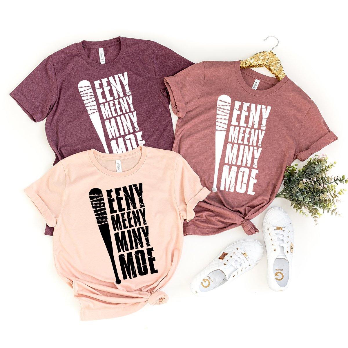 Eeny Meeny Miny Moe Shirt, The Walking Dead Negan's Bat Shirt, Baseball Bat Shirt, The Walking Dead Lover Shirt, Negan's Bat Lucille Tshirt - Fastdeliverytees.com