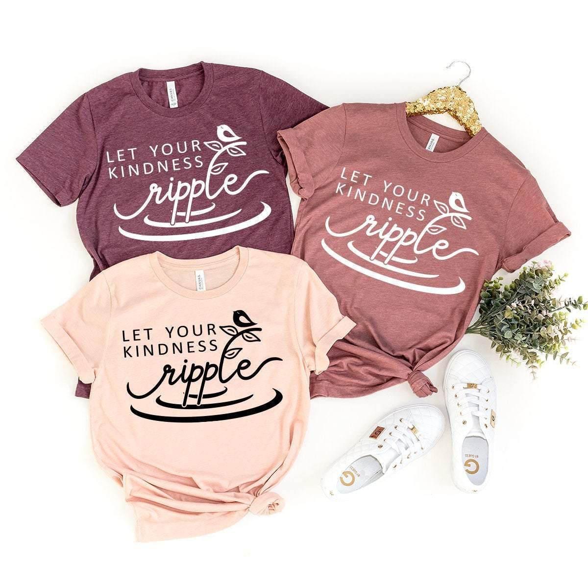 Plant Meditation Shirt, Let Your Kindness Ripple T-Shirt, Yoga Shirt, Meditation T Shirt, Yoga Lover Gift, Kindness Shirt, Yoga Tee - Fastdeliverytees.com
