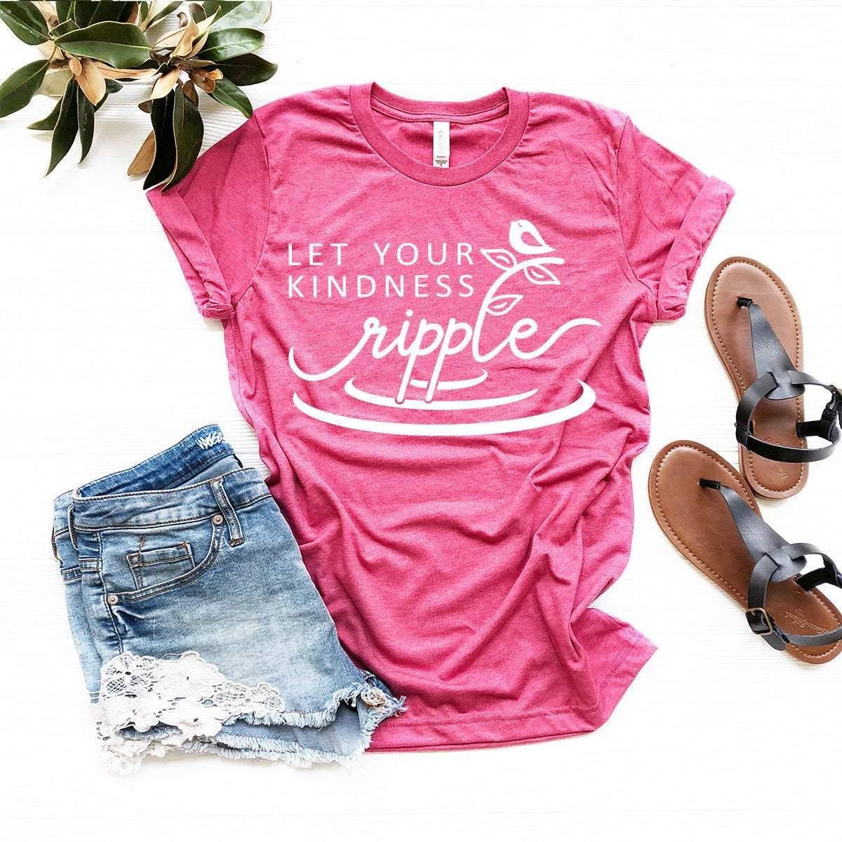 Plant Meditation Shirt, Let Your Kindness Ripple T-Shirt, Yoga Shirt, Meditation T Shirt, Yoga Lover Gift, Kindness Shirt, Yoga Tee - Fastdeliverytees.com
