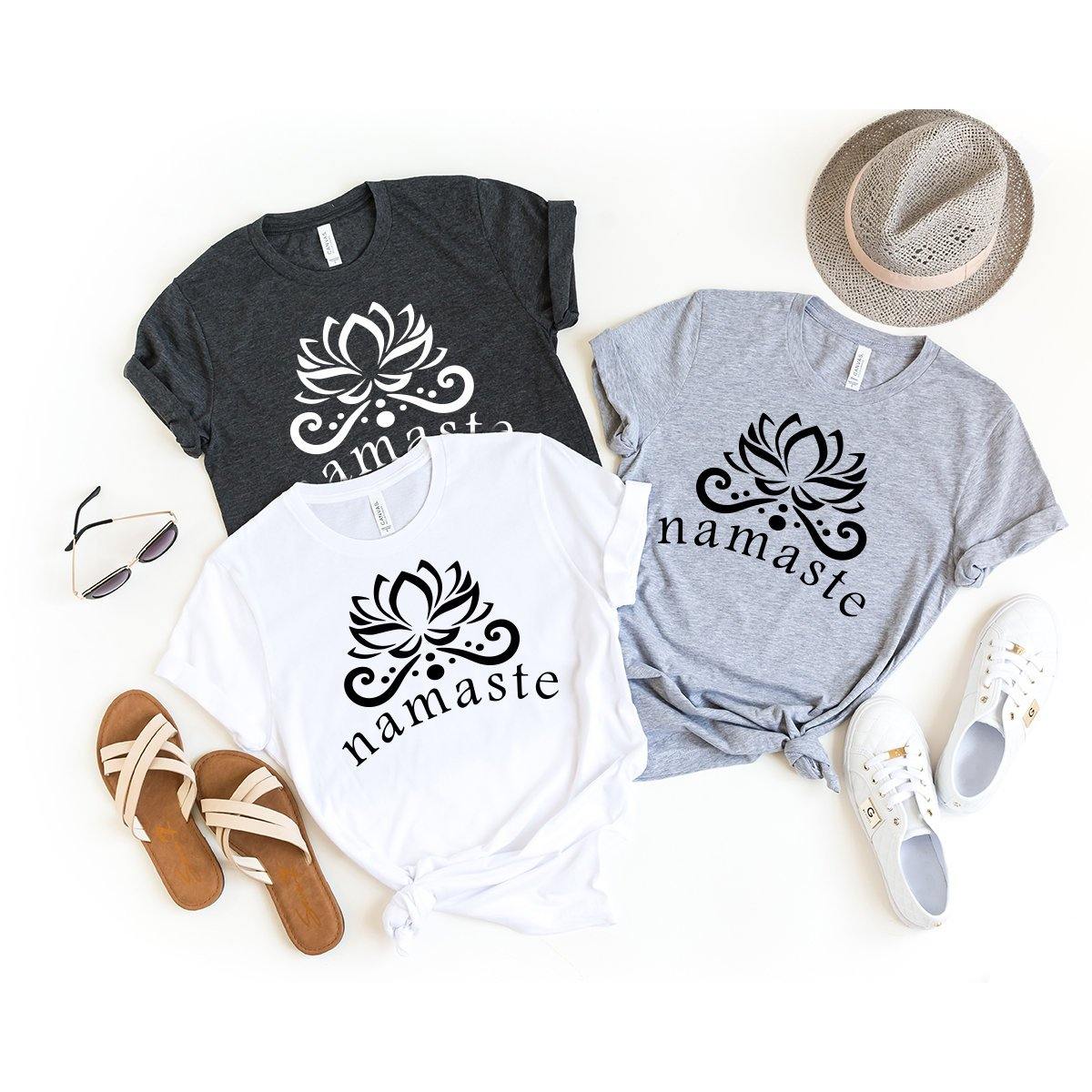 Namaste Cat Shirt, Yoga Shirt, Meditation Shirt, Yoga T-Shirt, Yoga Lover Shirt, Inspirational Shirt, Yoga Tee, Funny Yoga Tee, Yoga Gift - Fastdeliverytees.com
