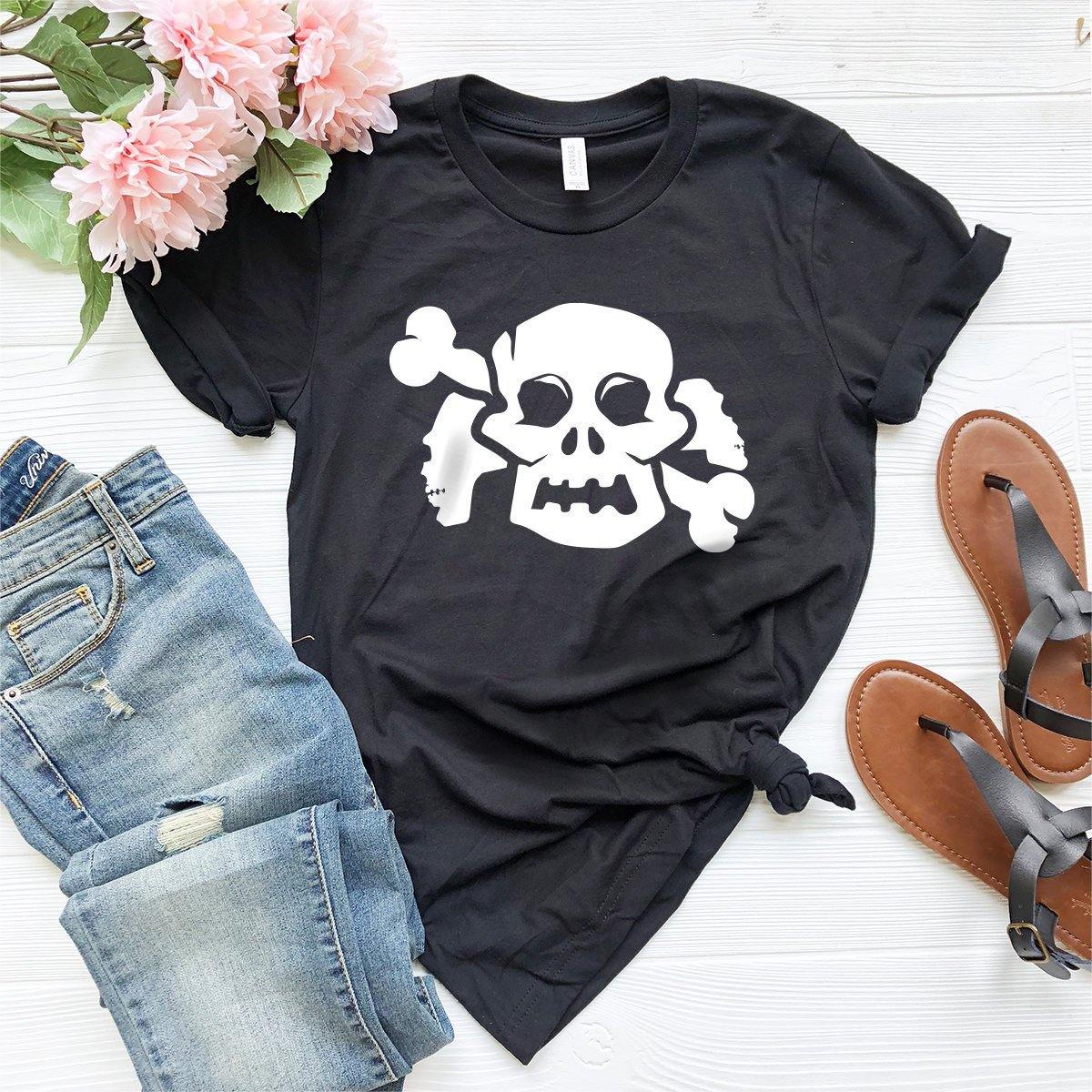 Skull With Bond Halloween T Shirt, Halloween T-Shirt, Fall Shirt, Halloween Gift, Funny Halloween Shirt, Horror Shirt, Halloween Party Shirt - Fastdeliverytees.com