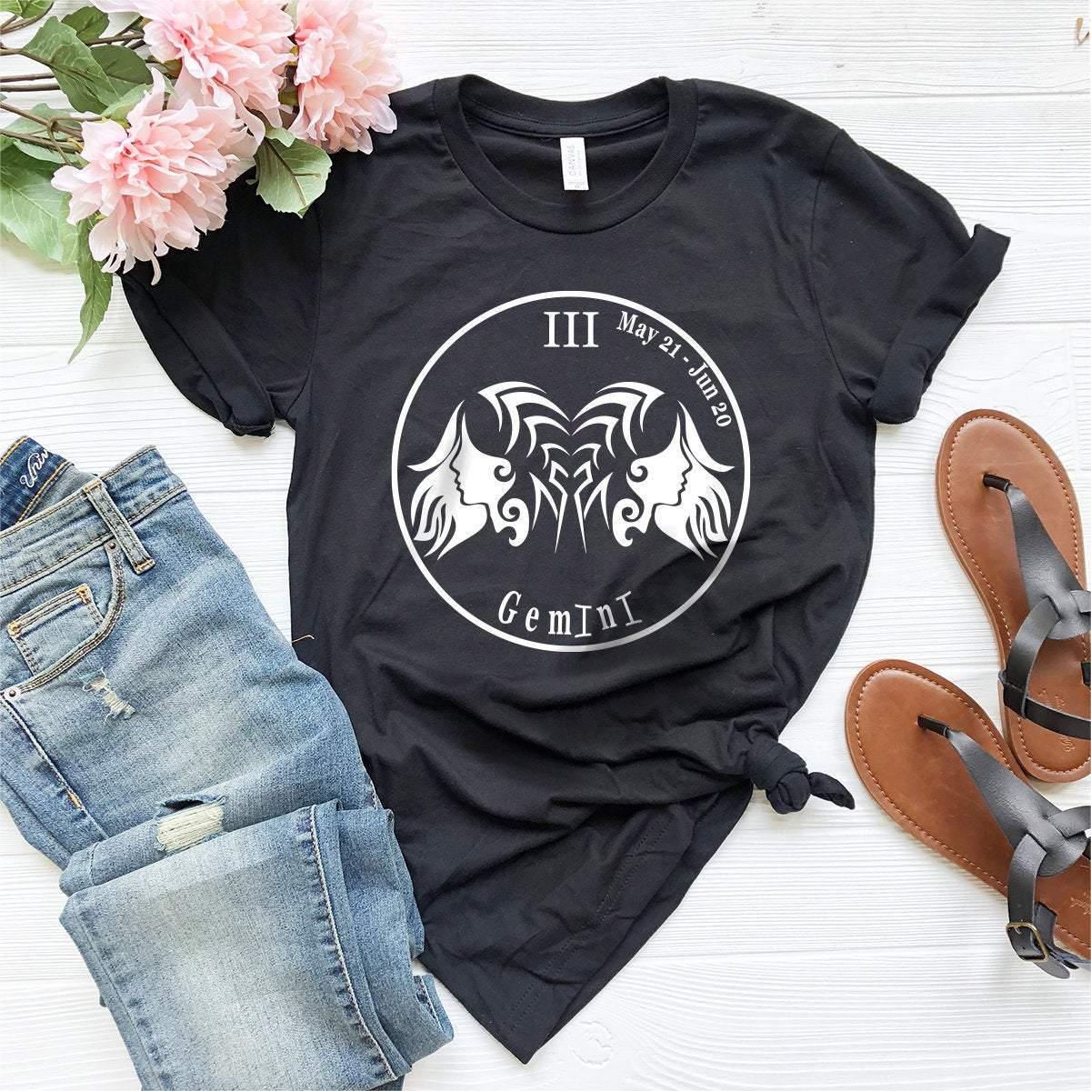 Gemini T Shirt, Horoscope Shirt, Gemini Zodiac T-Shirt, Astrology T-Shirt, Zodiac Signs Shirt, Astrology Gifts, Gemini Birth Sign Shirt - Fastdeliverytees.com