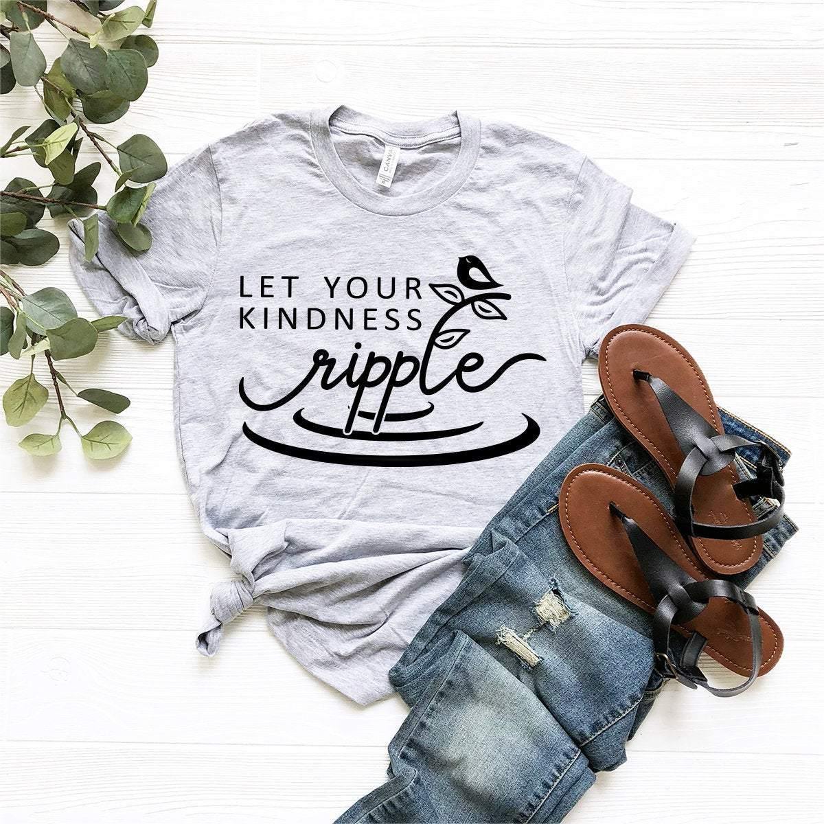Plant Meditation Shirt, Let Your Kindness Ripple T-Shirt, Yoga Shirt, Meditation T Shirt, Yoga Lover Gift, Kindness Shirt, Yoga Tee - Fastdeliverytees.com