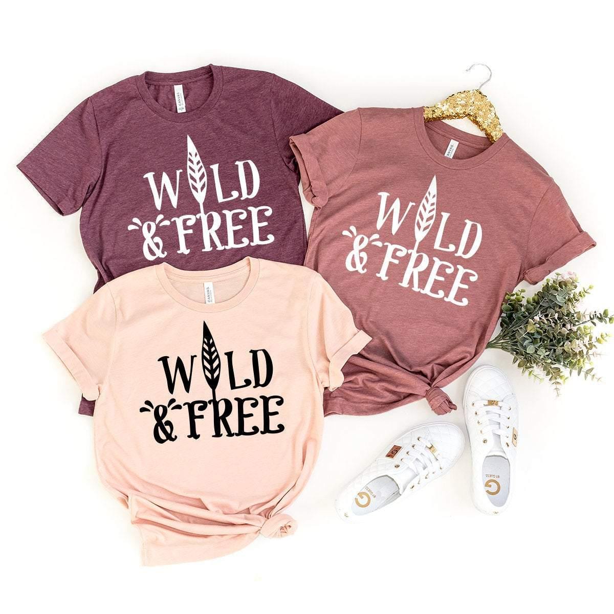 Wild And Free Shirt, Yoga Shirt, Meditation Shirt, Wild Shirt, Boho T Shirt, Yoga T-Shirt, Inspirational Shirt, Yoga Tee, Motivation Shirt - Fastdeliverytees.com