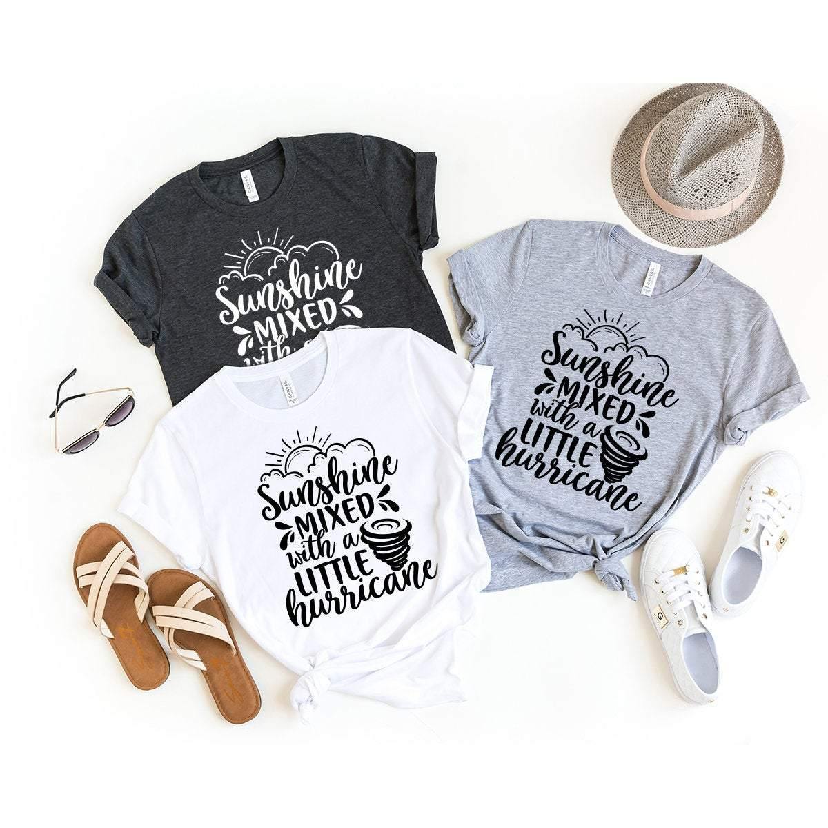 Farm Life T-Shirt, Country Living Shirt, Country Concert Shirt, Sunshine Mixed With A Little Hurricane Shirt, Hurricane Shirt, Beach Tee - Fastdeliverytees.com