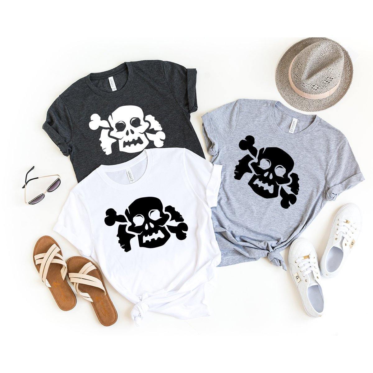 Skull With Bond Halloween T Shirt, Halloween T-Shirt, Fall Shirt, Halloween Gift, Funny Halloween Shirt, Horror Shirt, Halloween Party Shirt - Fastdeliverytees.com
