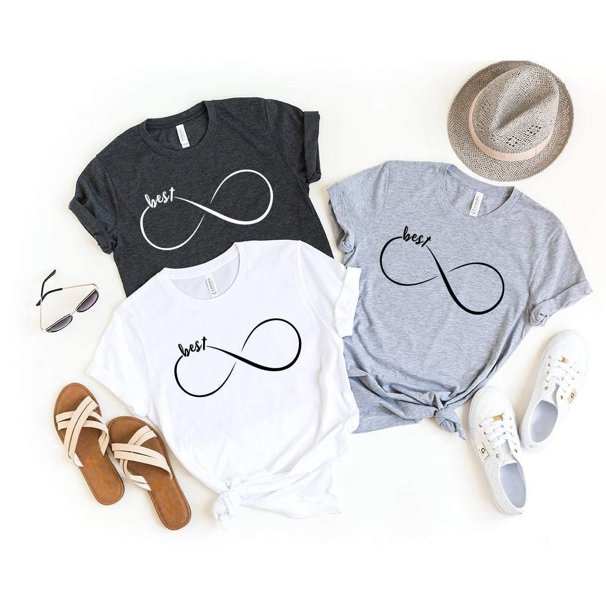 Best Friends Shirts, Matching Bff Shirt, Matching Besties Shirt, Bestie Shirt, Besties Birthday Gift, Infinite Best Friends Tee, BFF T-Shirt - Fastdeliverytees.com