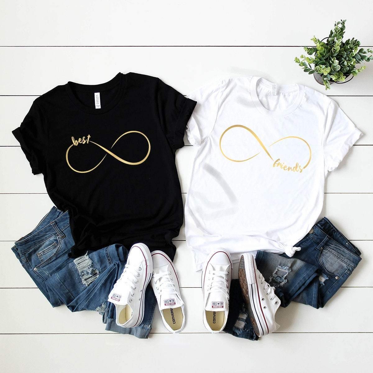 Best Friends Shirts, Matching Bff Shirt, Matching Besties Shirt, Bestie Shirt, Besties Birthday Gift, Infinite Best Friends Tee, BFF T-Shirt - Fastdeliverytees.com