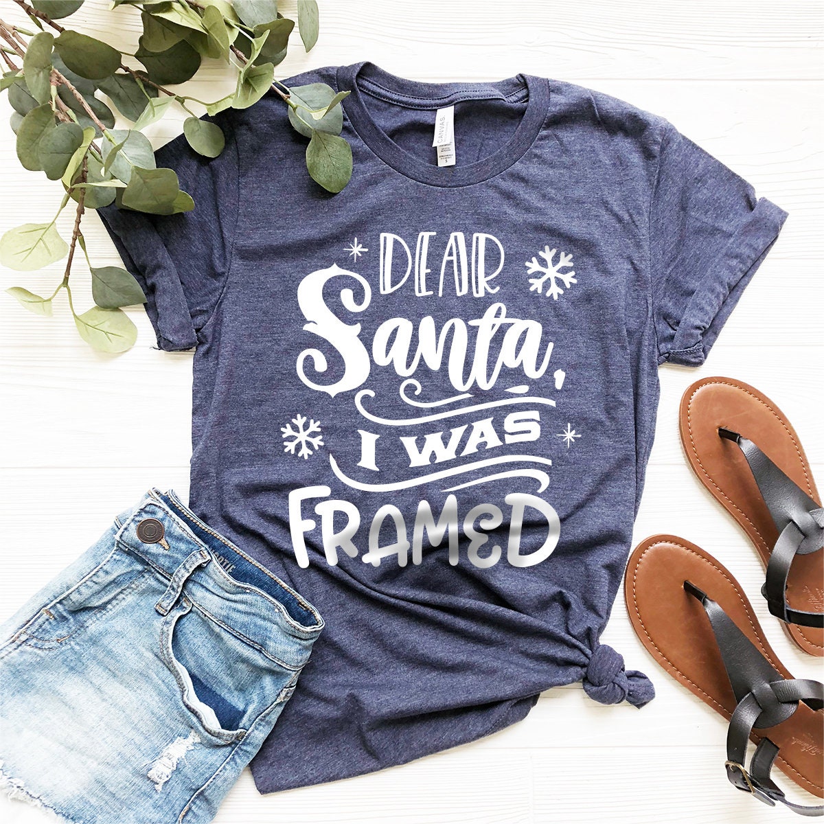 Christmas Holiday Shirts, Santa Claus Shirts, Dear Santa I Was Framed Shirt, Christmas 2022 Tee, Christmas 2022 Party Shirts, Xmas Santa Tee - Fastdeliverytees.com