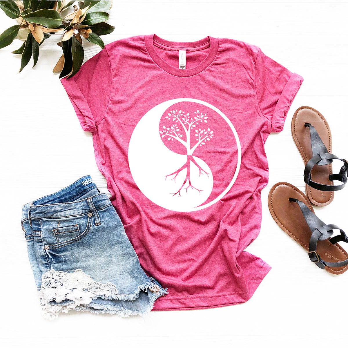 Yin Yang Tree Shirt, Yoga Shirt, Meditation Shirt, Yoga T-Shirt, Yoga Lover Shirt, Inspirational Shirt, Yoga Tee, Funny Yoga Tee, Yoga Gift - Fastdeliverytees.com