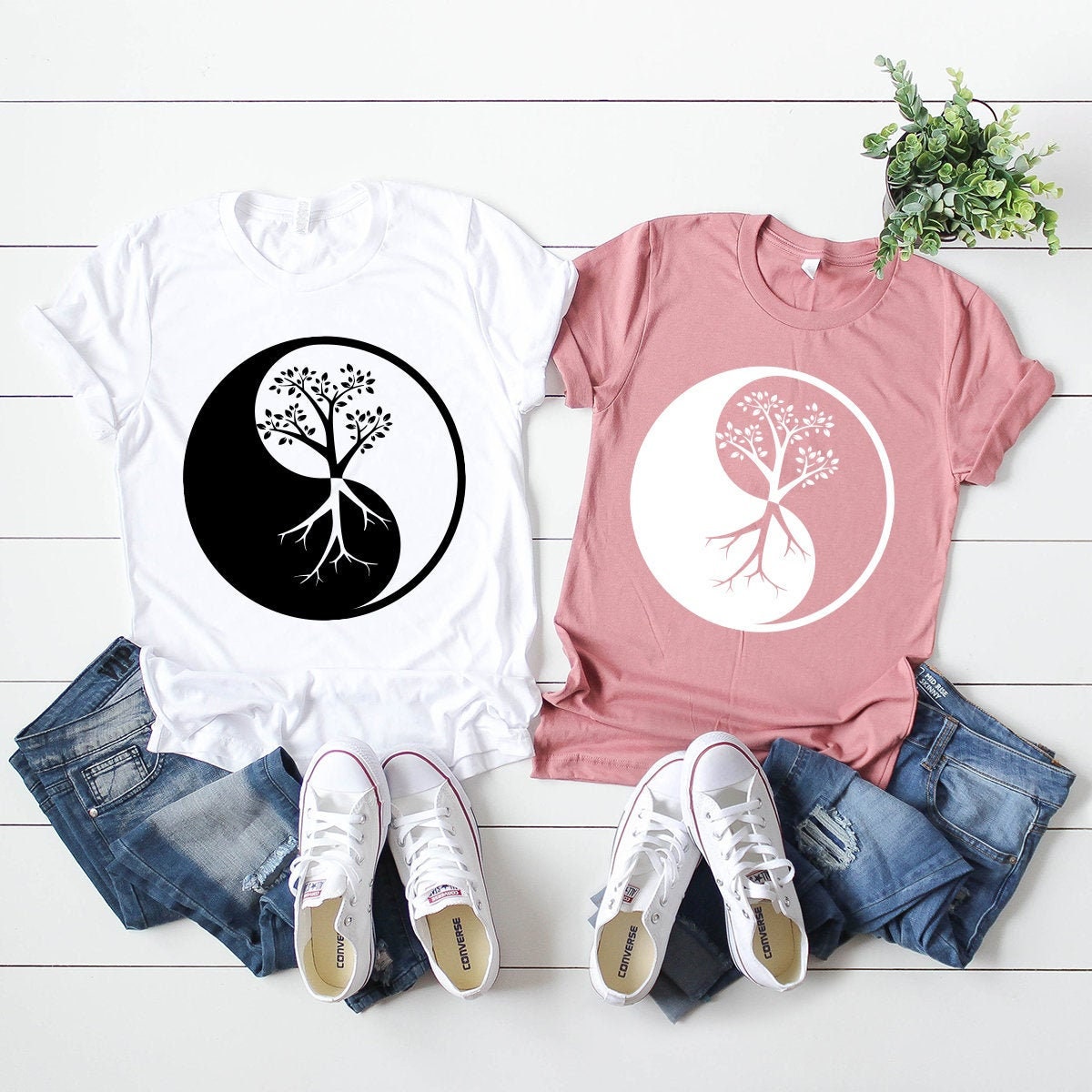 Yin Yang Tree Shirt, Yoga Shirt, Meditation Shirt, Yoga T-Shirt, Yoga Lover Shirt, Inspirational Shirt, Yoga Tee, Funny Yoga Tee, Yoga Gift - Fastdeliverytees.com