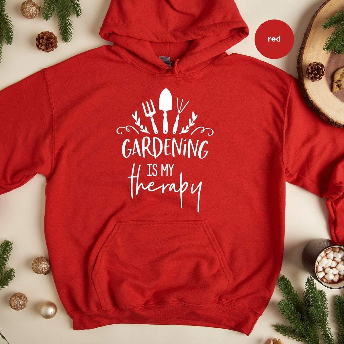 Gardener Hoodie, Gardening Hoodie, Plant Based Hoodie, Plant Lover Shirt, Gardening Is My Theraphy Hoodie, Plant Lady Hoodie, Gardening Gift - Fastdeliverytees.com