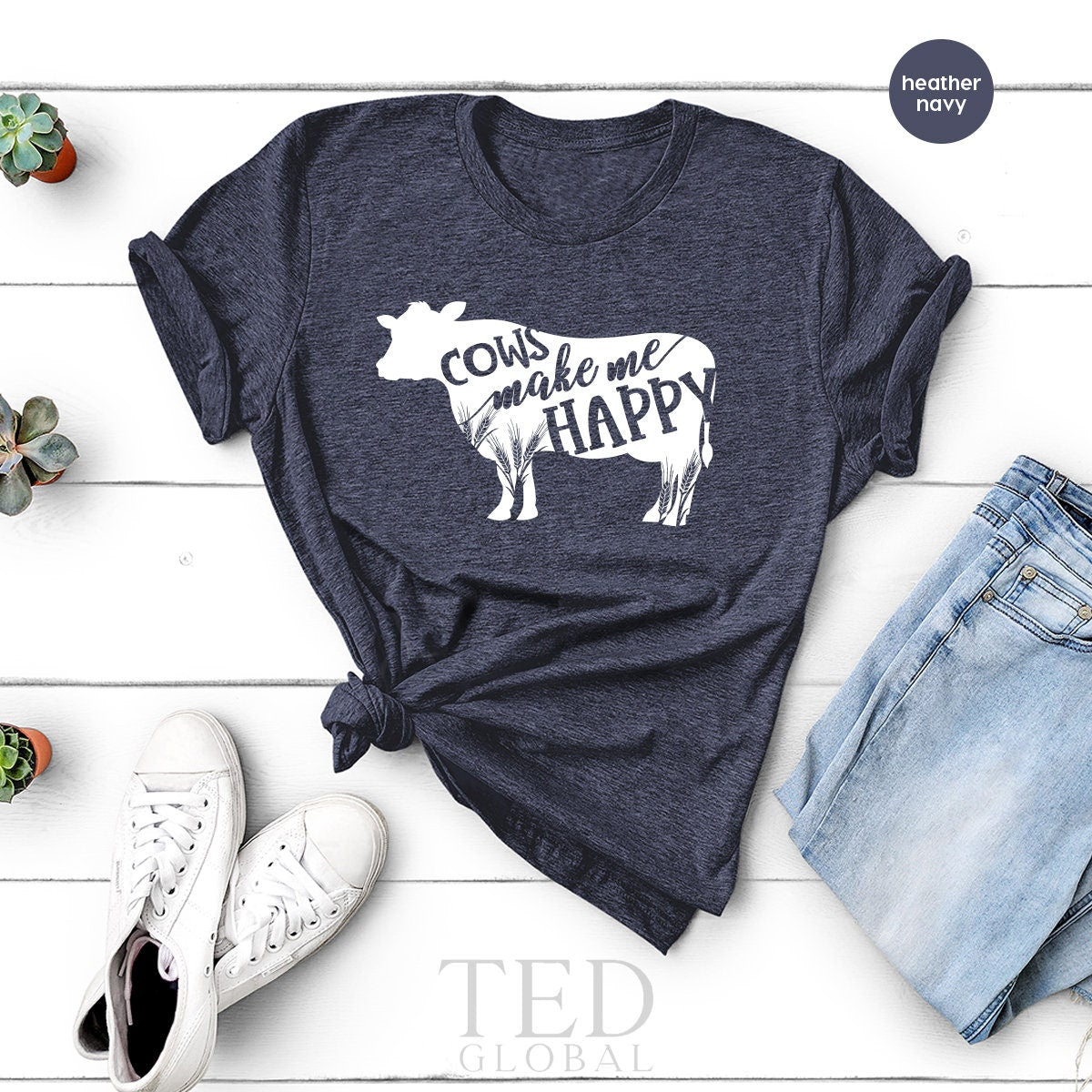 Funny Farm Life T Shirt, Cow Lovers T-Shirt, Cow Farmer TShirt, Cows Make Me Happy Shirt, Cow Mama Shirt, Farmer Girls Gift, Farmer Mom Tees - Fastdeliverytees.com