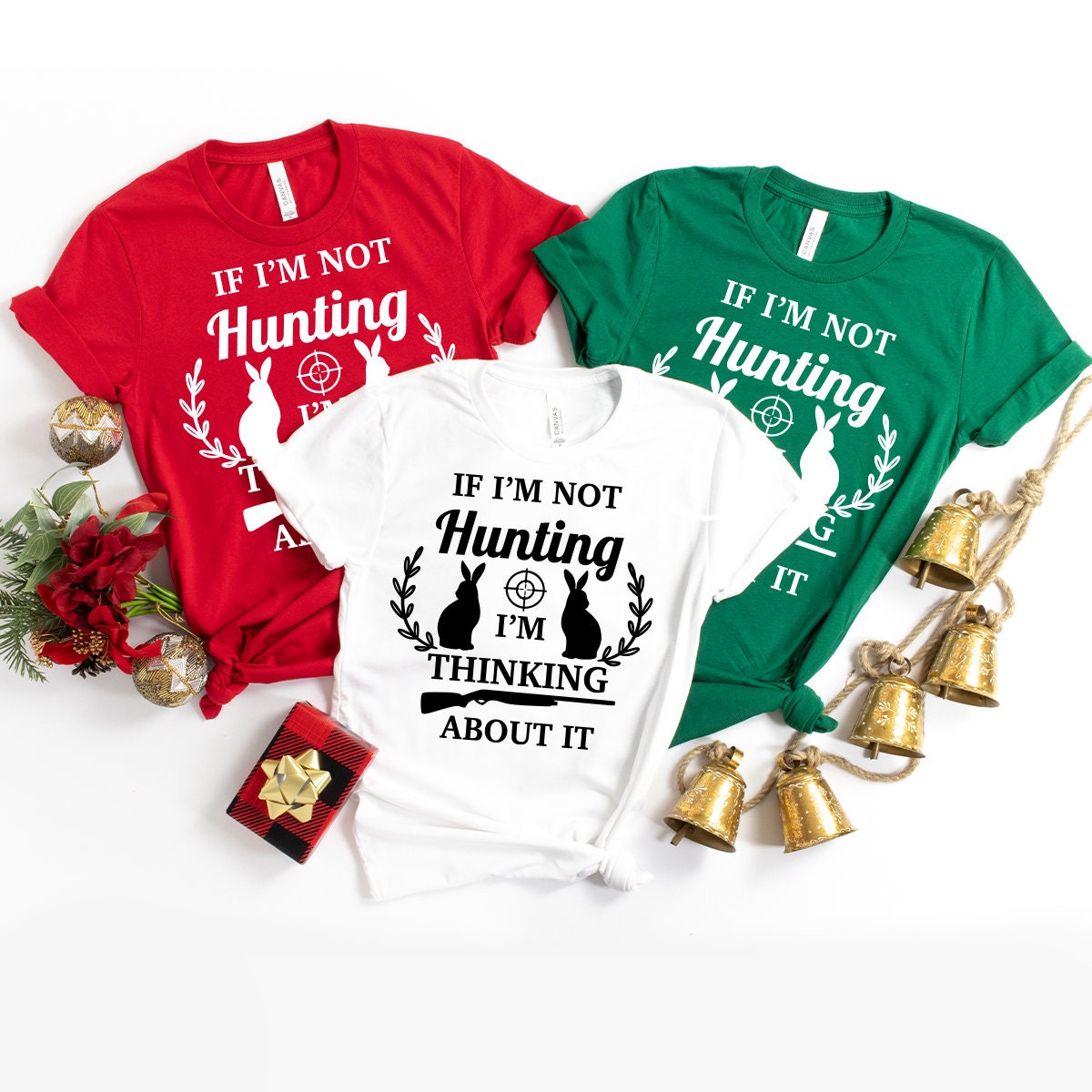 Hunting Shirt, Rabbit Hunter Shirt, If I'm Not Hunting I'm Thinking About It Shirt, Camping Shirts, Outdoors Shirt, Hunting Lover Shirt - Fastdeliverytees.com