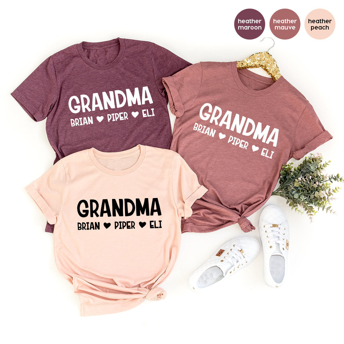 Personalized Grandma Shirt, Custom Grandma Tee, Grandma T Shirt, Gift From Grandma, Grandmother Tees, Grandma Shirt, Grandma Gifts - Fastdeliverytees.com