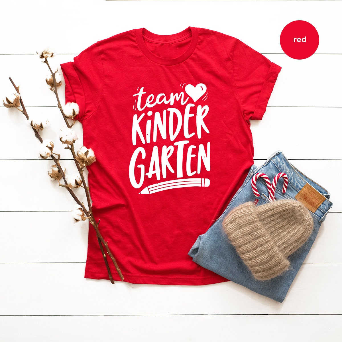 Kindergarten Teacher T Shirt, Team Kindergarten Shirt, K-Teachers Gift, Preschool Shirt, First Day Kindergarten Shirt,Home School T Shirt ZW - Fastdeliverytees.com