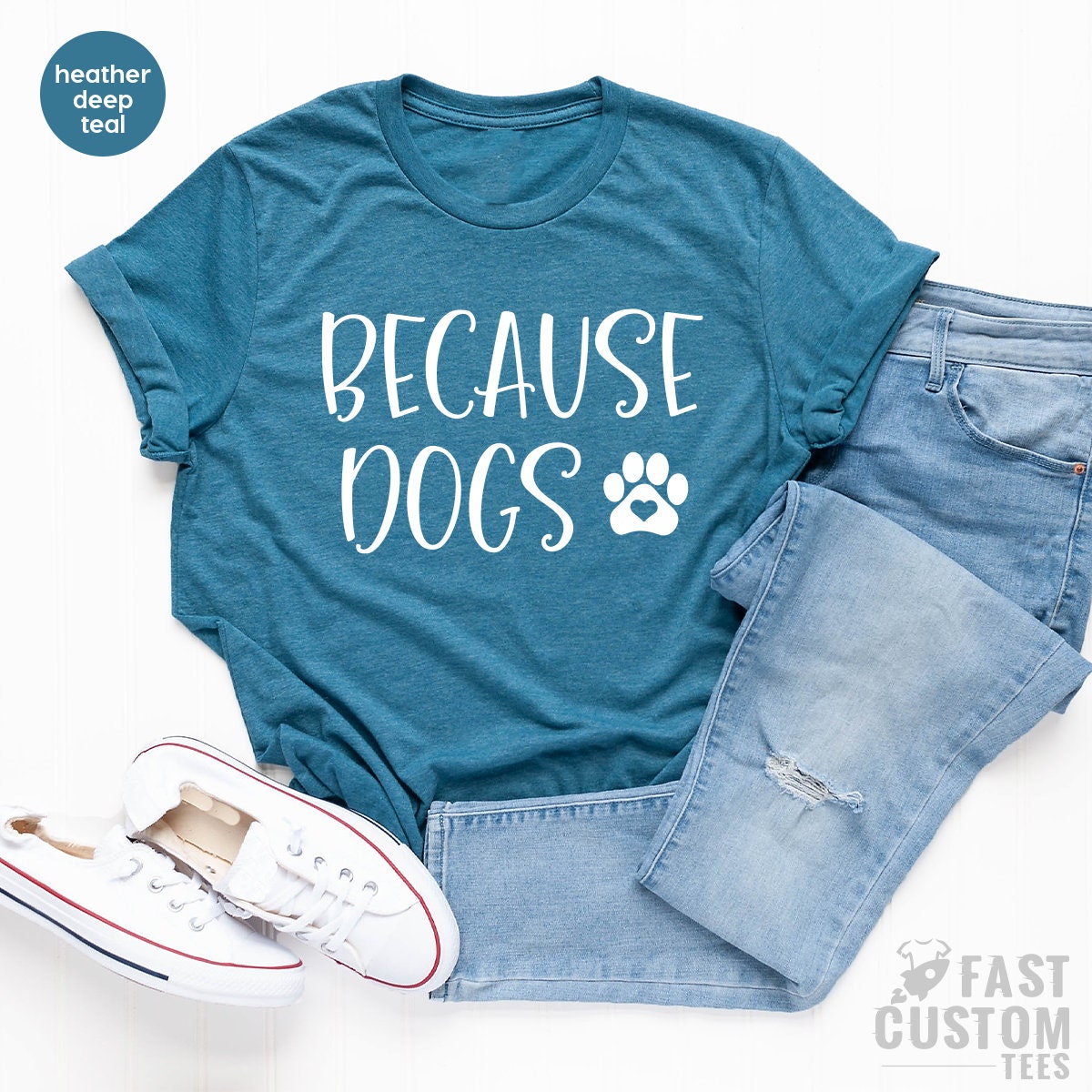 Dog Mom Shirt, Funny Dog Shirt, Dog Lover TShirt, Fur Mama T Shirt, Because Dogs, Dog Lover Gifts, Pet Lover Shirt, Dog Dad Shirt, Fur Mom - Fastdeliverytees.com