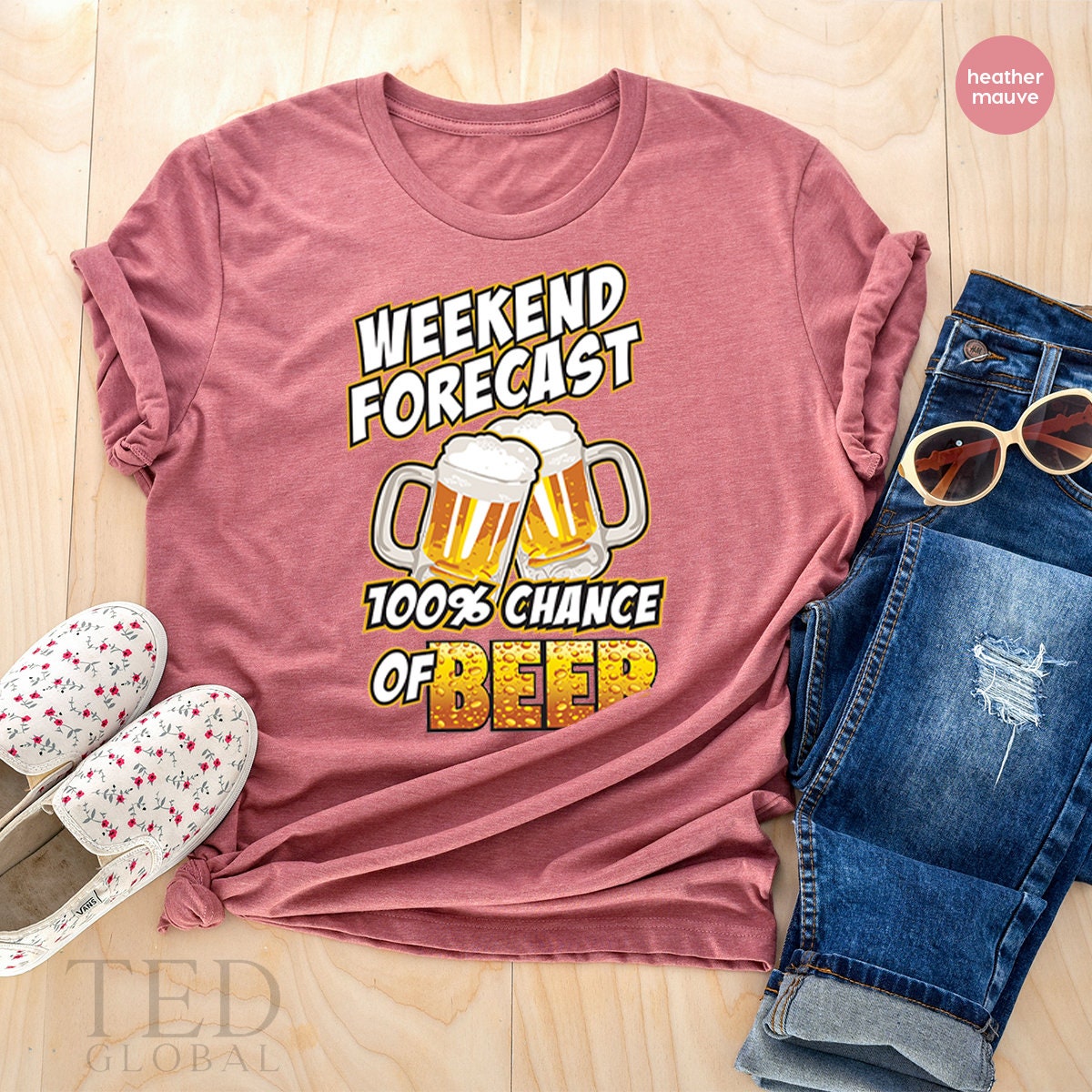 Day Drinking Shirt,Weekend Shirt,Beer T Shirt,Alcohol Shirt,Weekend Forecast %100 Chance Of Beer Shirt,Beer Shirt,Beer Lovers Shirt - Fastdeliverytees.com