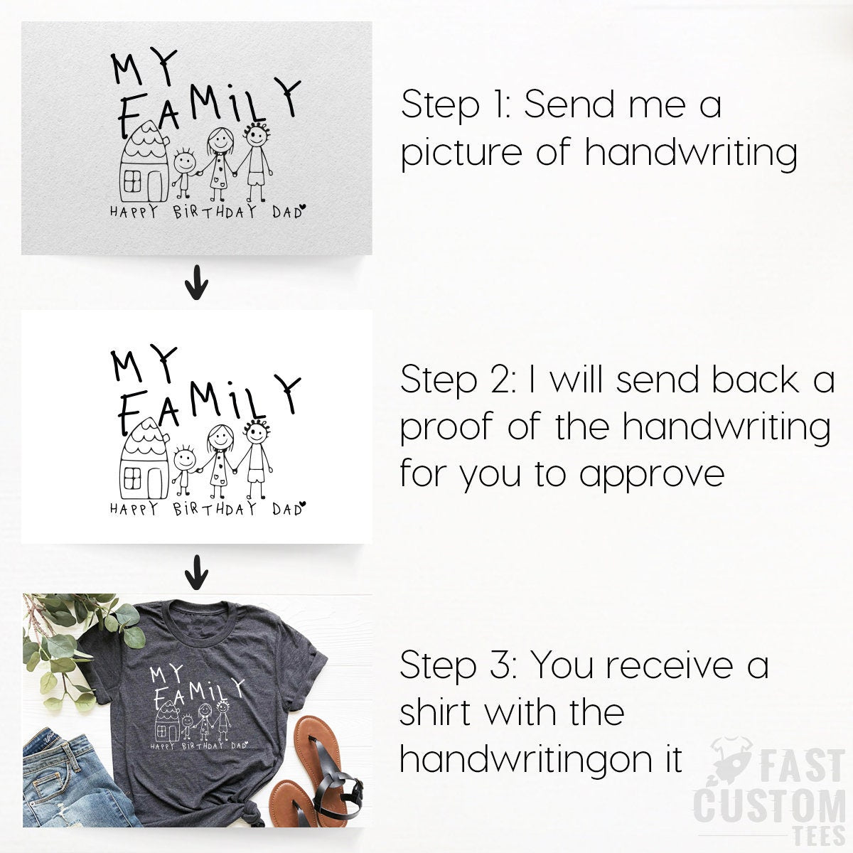 Personal Handwriting Tee, Custom Birthday Shirt, Personalized Birthday Tee, Birthday Mom Gift, Birthday Queen Shirt, Women Birthday Tee - Fastdeliverytees.com